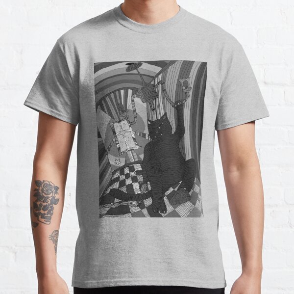 Behemoth the Cat Swinging on a Chandelier Classic T-Shirt RB1412 product Offical behemoth Merch