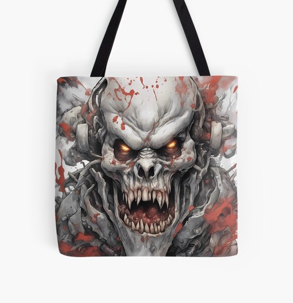 Bloodlust Behemoth Skull All Over Print Tote Bag RB1412 product Offical behemoth Merch
