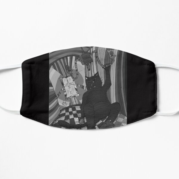 Behemoth the Cat Swinging on a Chandelier Classic . Flat Mask RB1412 product Offical behemoth Merch